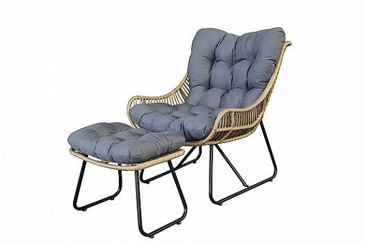 כיסא נוח עם הדום לגינה 7751 | המבורגר ברוס