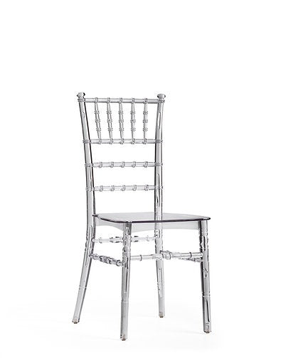 כיסא שקוף לאירועים ופינות אוכל 921 | המבורגר ברוס