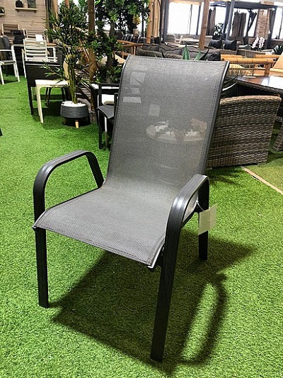 כסא גינה נערם שחור 7123 | המבורגר ברוס