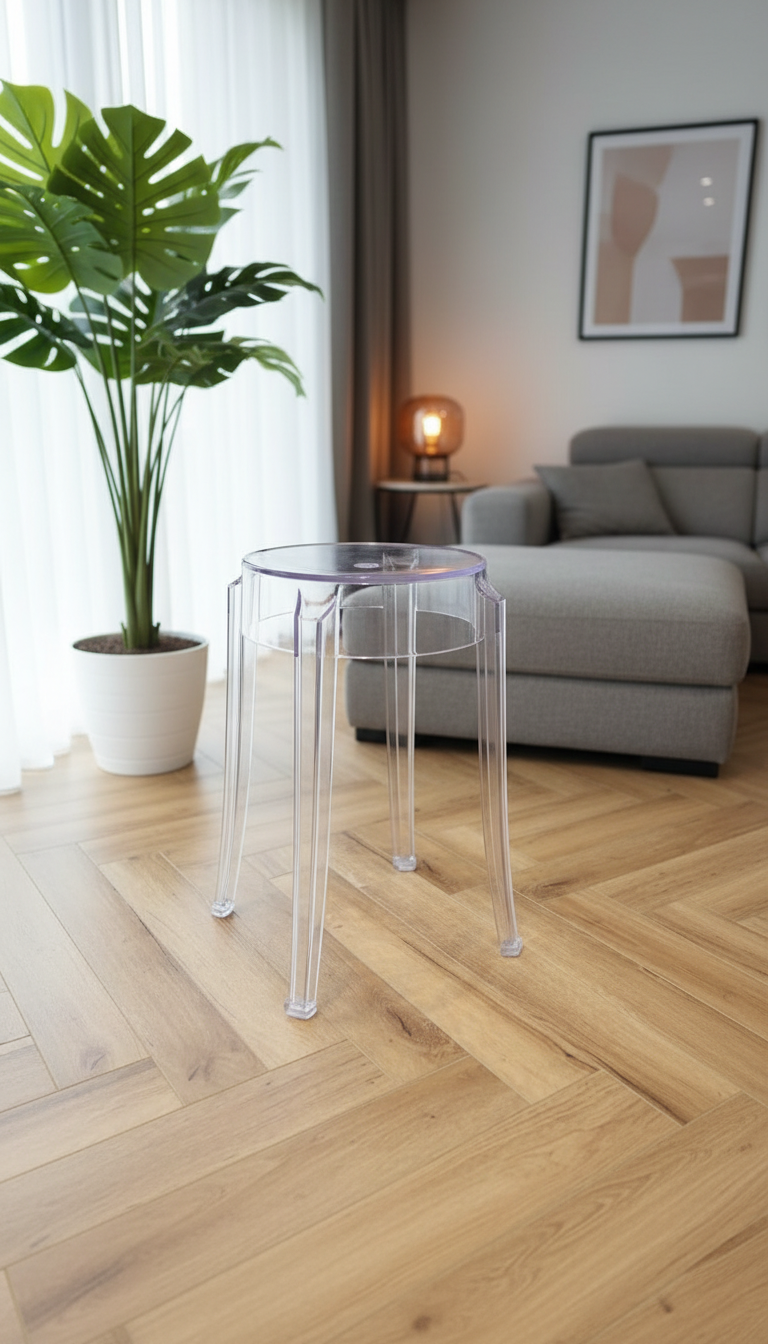 כסא שרפרף שקוף 7878