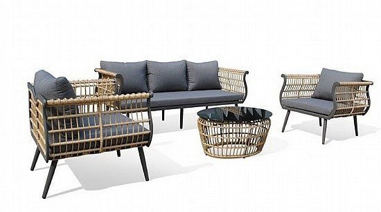 ריהוט גן אלומיניום תלת מושבי 7794 | המבורגר ברוס