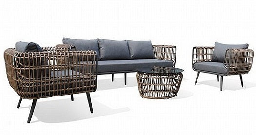 סט גינה אלומיניום תלת מושבי 7792 | המבורגר ברוס