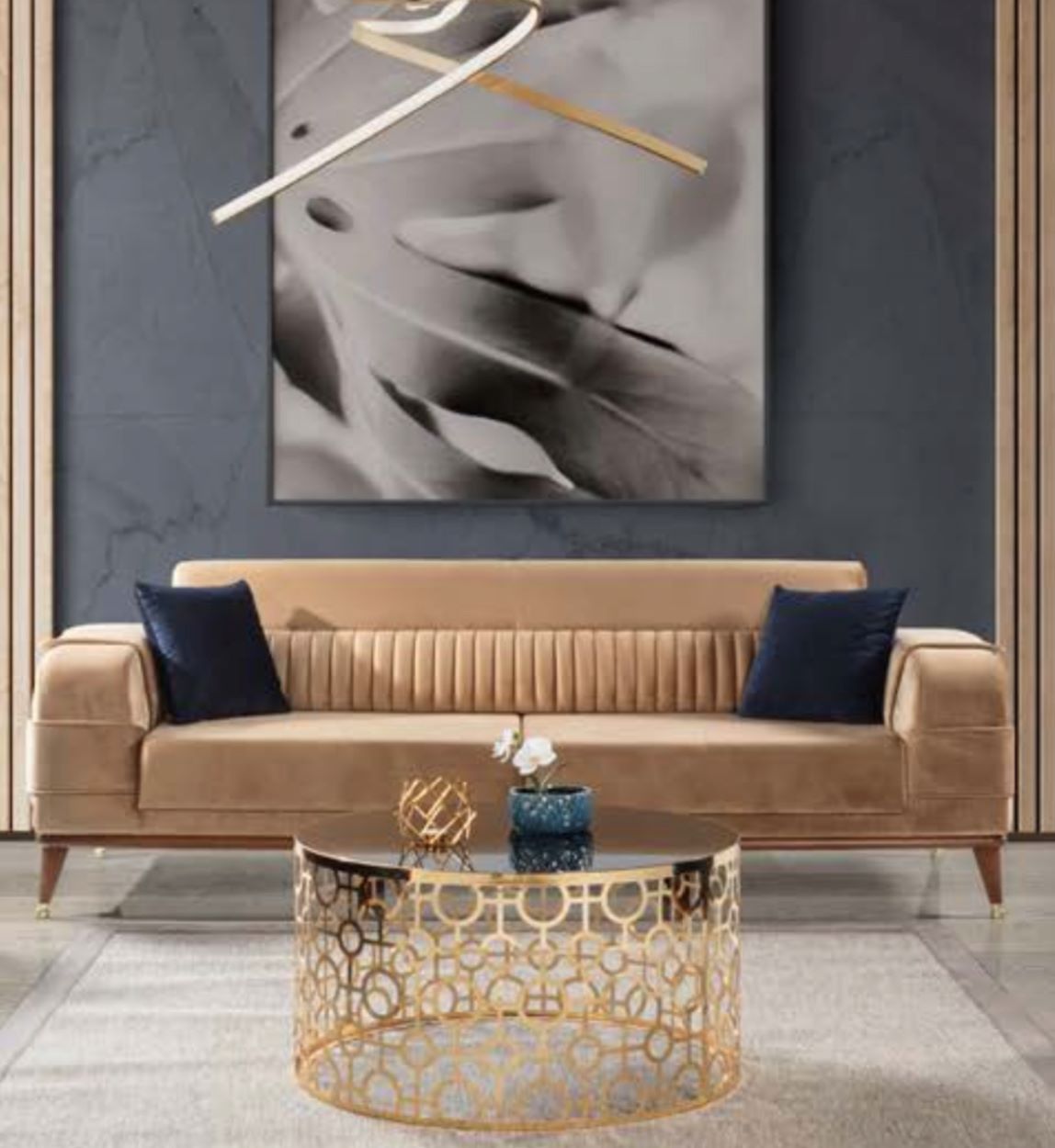 ספה תלת  מושבית דגם לוטוס 159051 | המבורגר ברוס