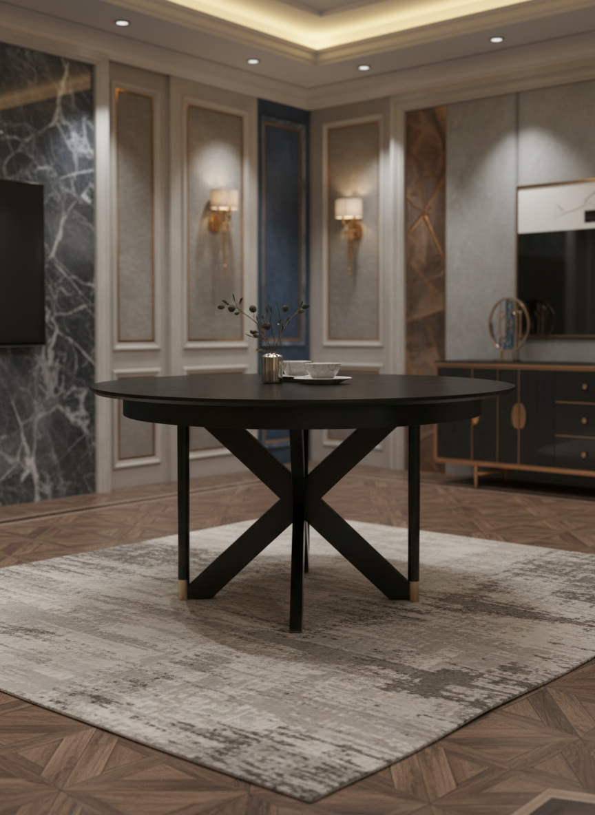 שולחן עגול 130 מתצוגה