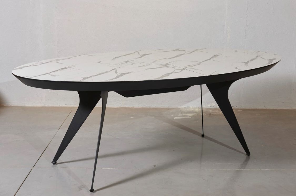 שולחן דמוי שיש נפתח | המבורגר ברוס