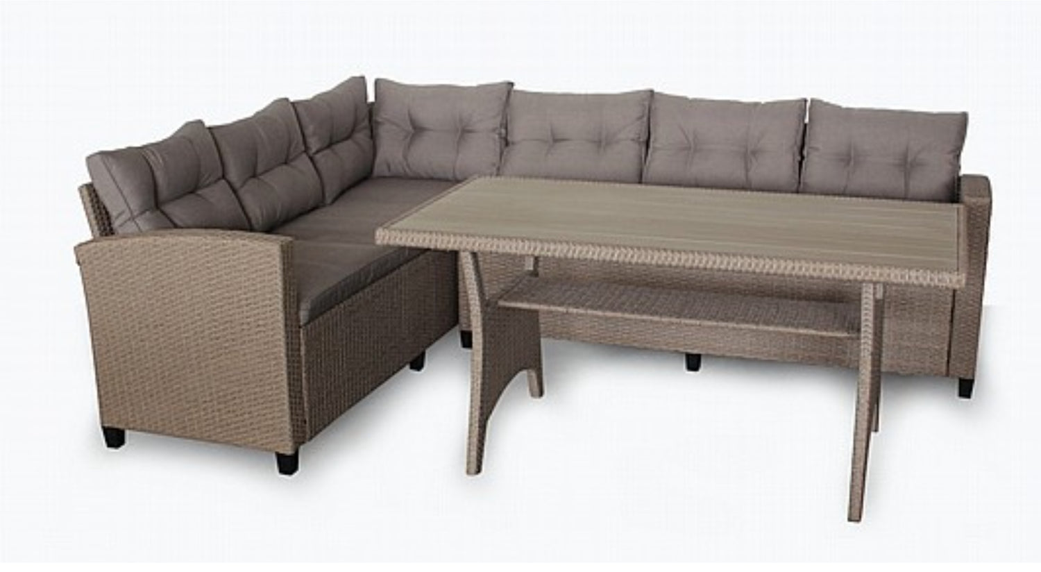 ספה פינתית ראטן לגינה 88480 | המבורגר ברוס