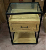 שידת מיטה מגירה אחת ומדף תחתון דגם 77466 | המבורגר ברוס