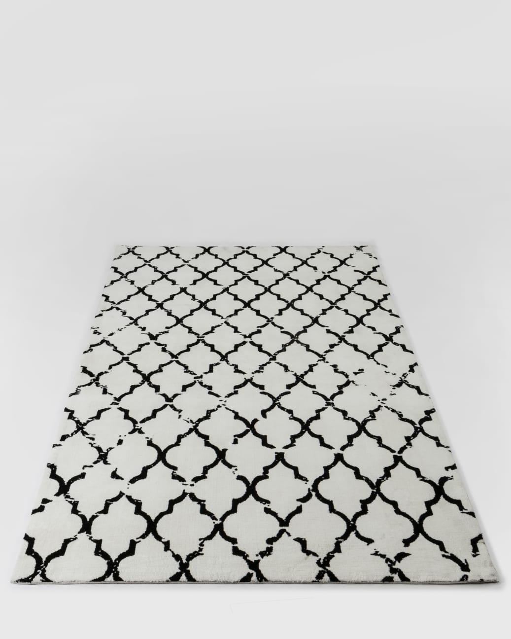 שטיח  לסלון סופיה שחור לבן 200X300 מיקרופייבר | המבורגר ברוס