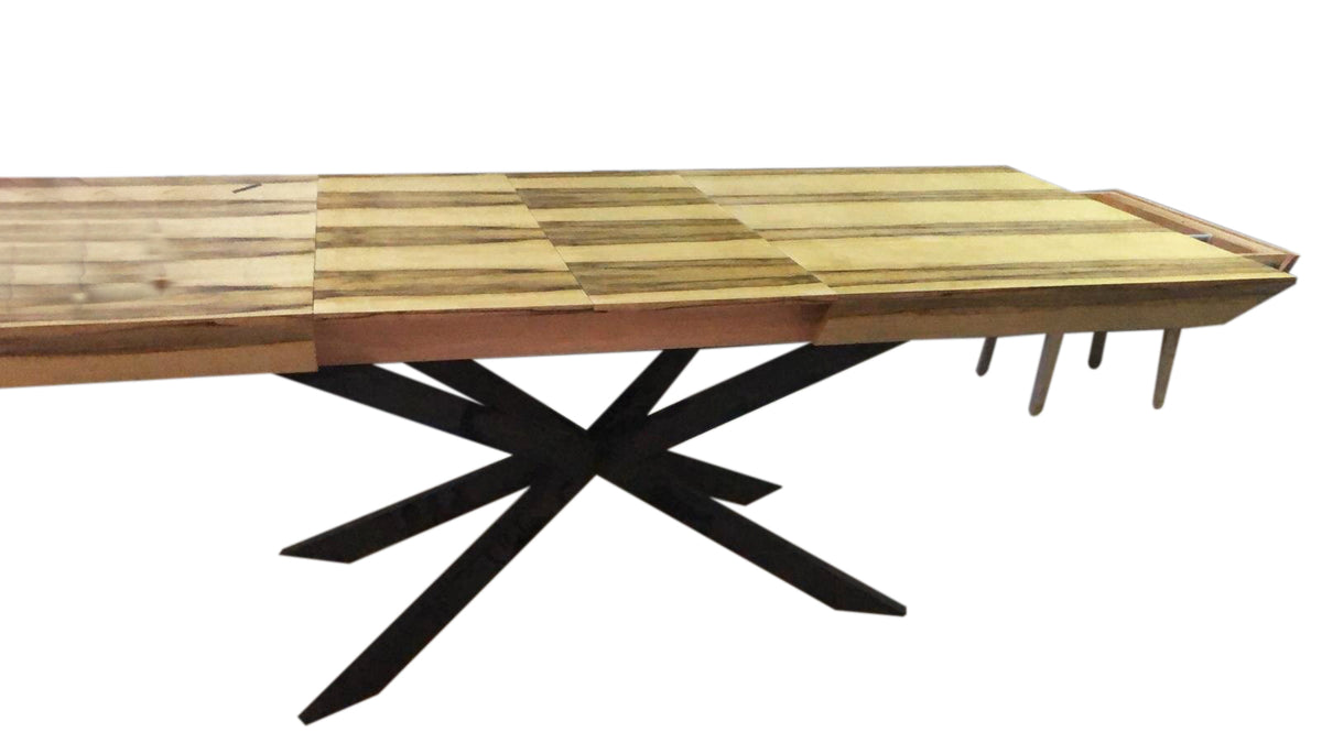 שולחן נפתח צבע אגוז אפרקאי | המבורגר ברוס