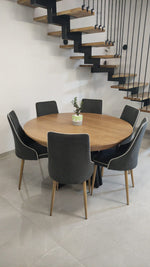 שולחן פינת אוכל  נפתח +6 כיסאות | המבורגר ברוס