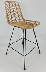 כסא בר מעוצב דמוי ראטן דגם 1122 | המבורגר ברוס