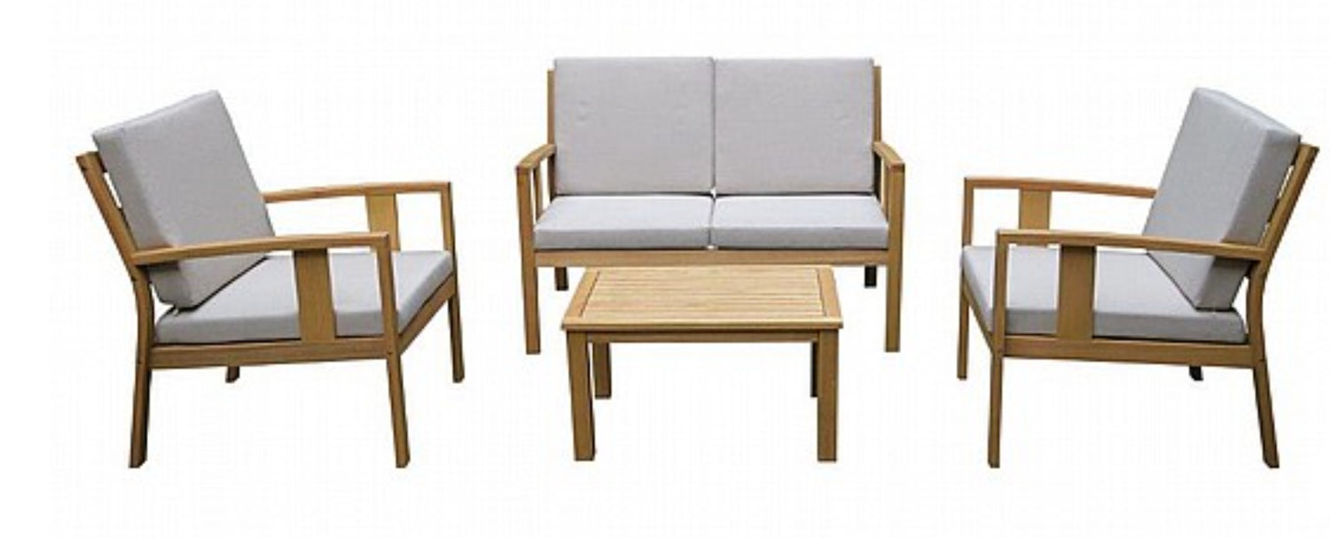 מערכת ריהוט גן עץ 5071 | המבורגר ברוס