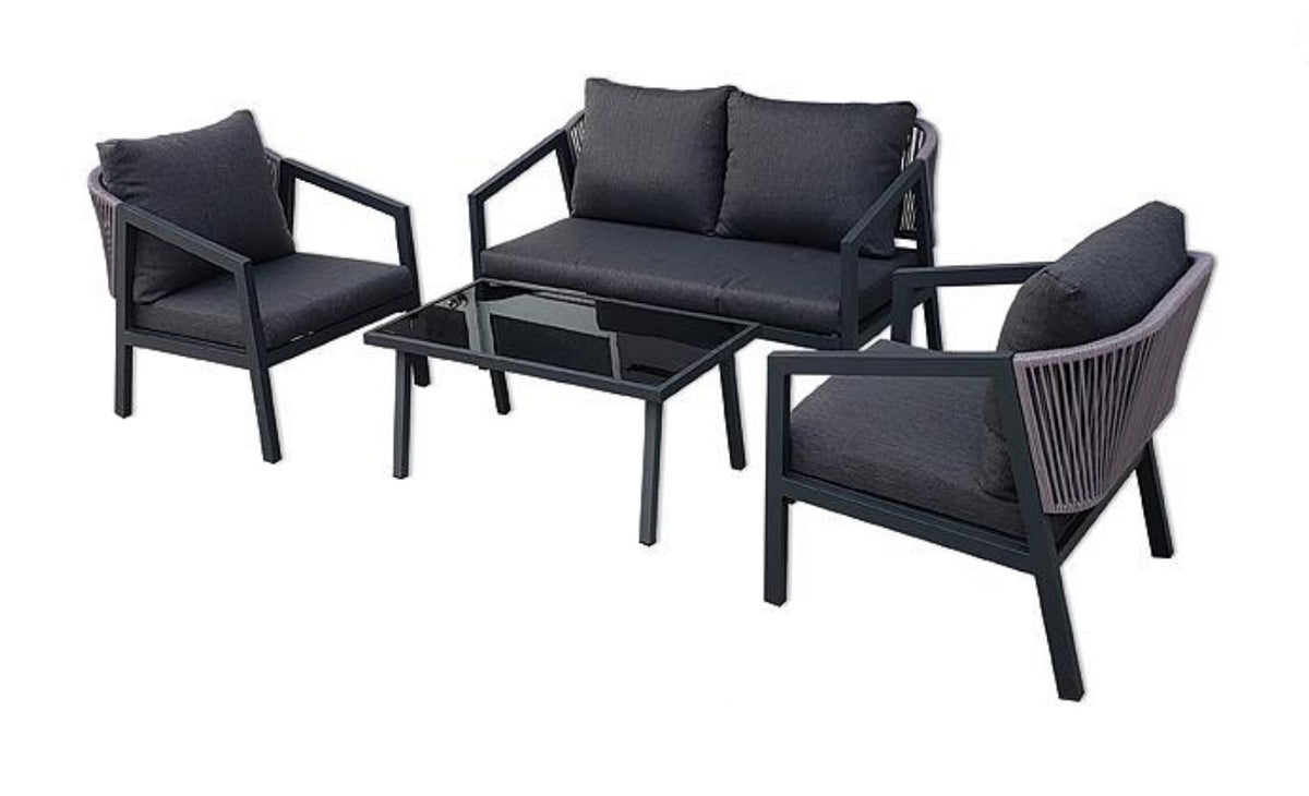 סט גינה יוקרתי מעוטר חבלים 6657 | המבורגר ברוס