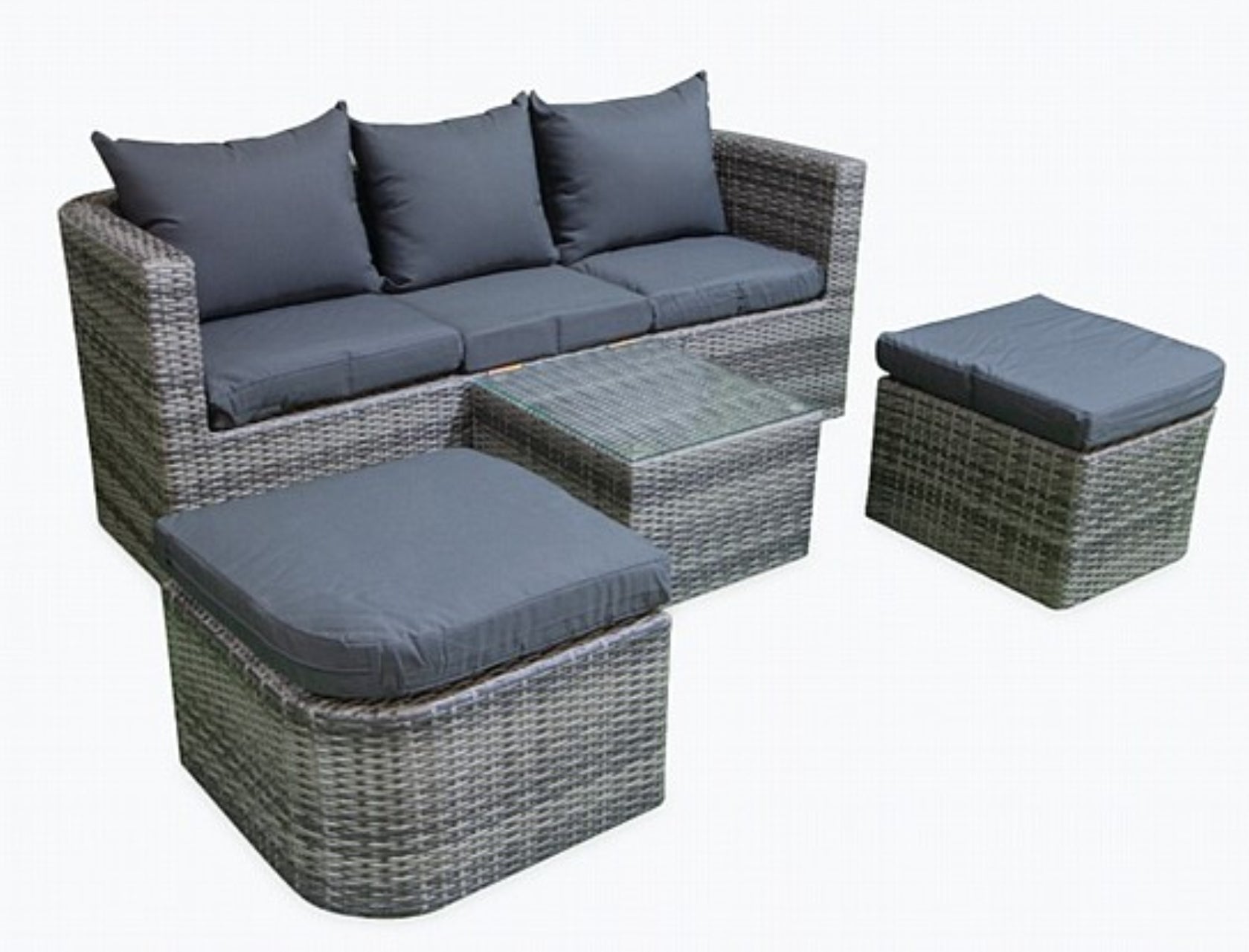 סט גינה ראטן יוקרטי ואלגנטי 5300 | המבורגר ברוס