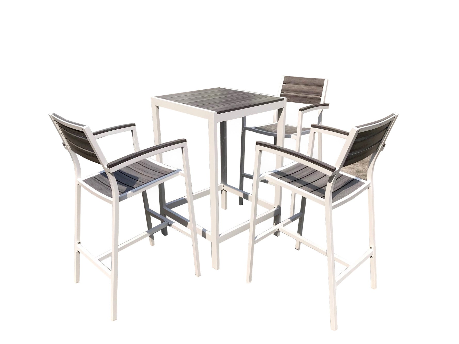 שולחן בר + 4 כסאות לגינה דגם 8866 | המבורגר ברוס