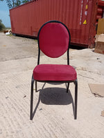 כסא אולמות אירועים צבע אדום עגול | המבורגר ברוס