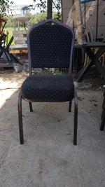 כסא שלד ברונזה ריפוד עבה שחור | המבורגר ברוס