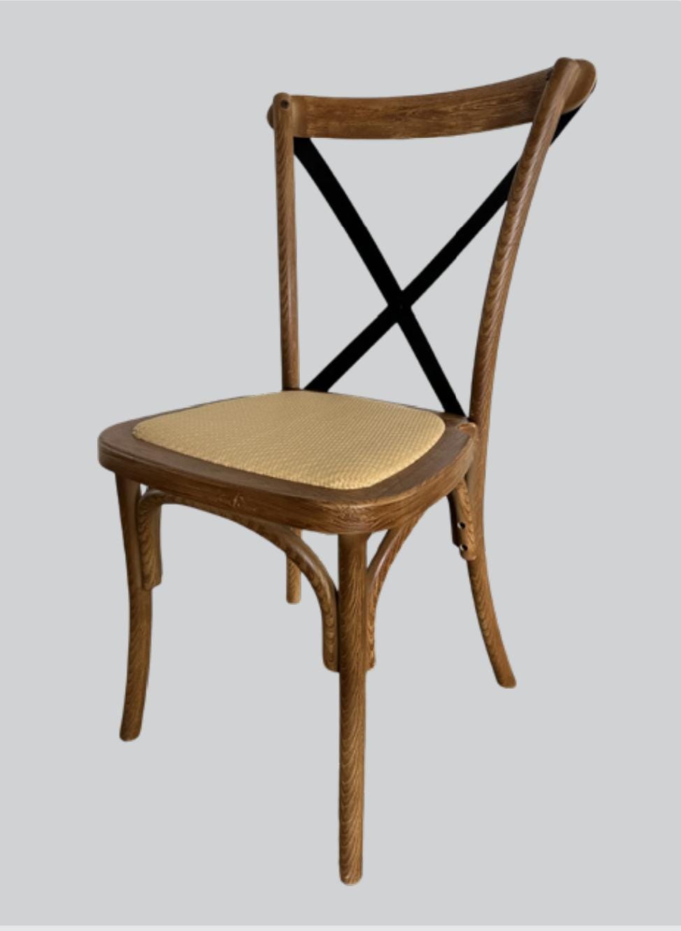 כסא עץ גב איקס דגם שחור מניפיק | המבורגר ברוס