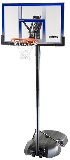 מתקן סל נייד מתכוונן עם לוח פוליקרבונאט 48 אינץ' דגם 90010 | המבורגר ברוס