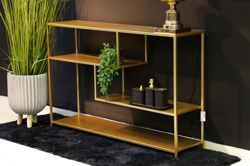 קונסולה מלבן מתכת שחור מט 09928 | המבורגר ברוס