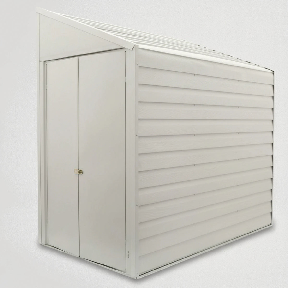 מחסן גינה צר, ממתכת לבנה 5480