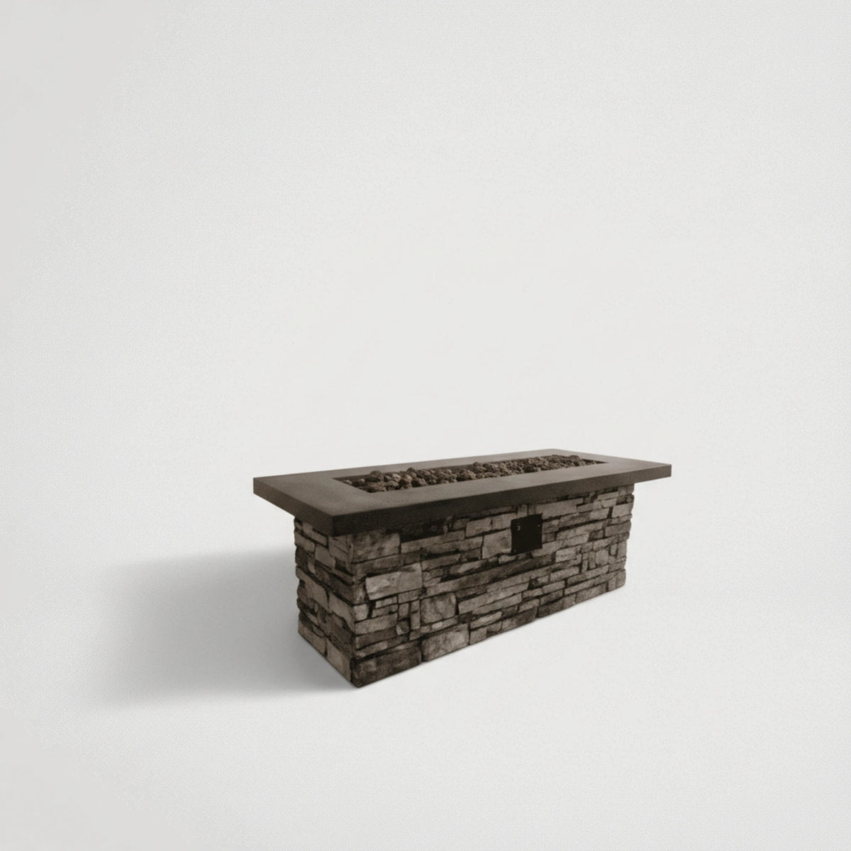 שולחן אש דמוי מסלעה