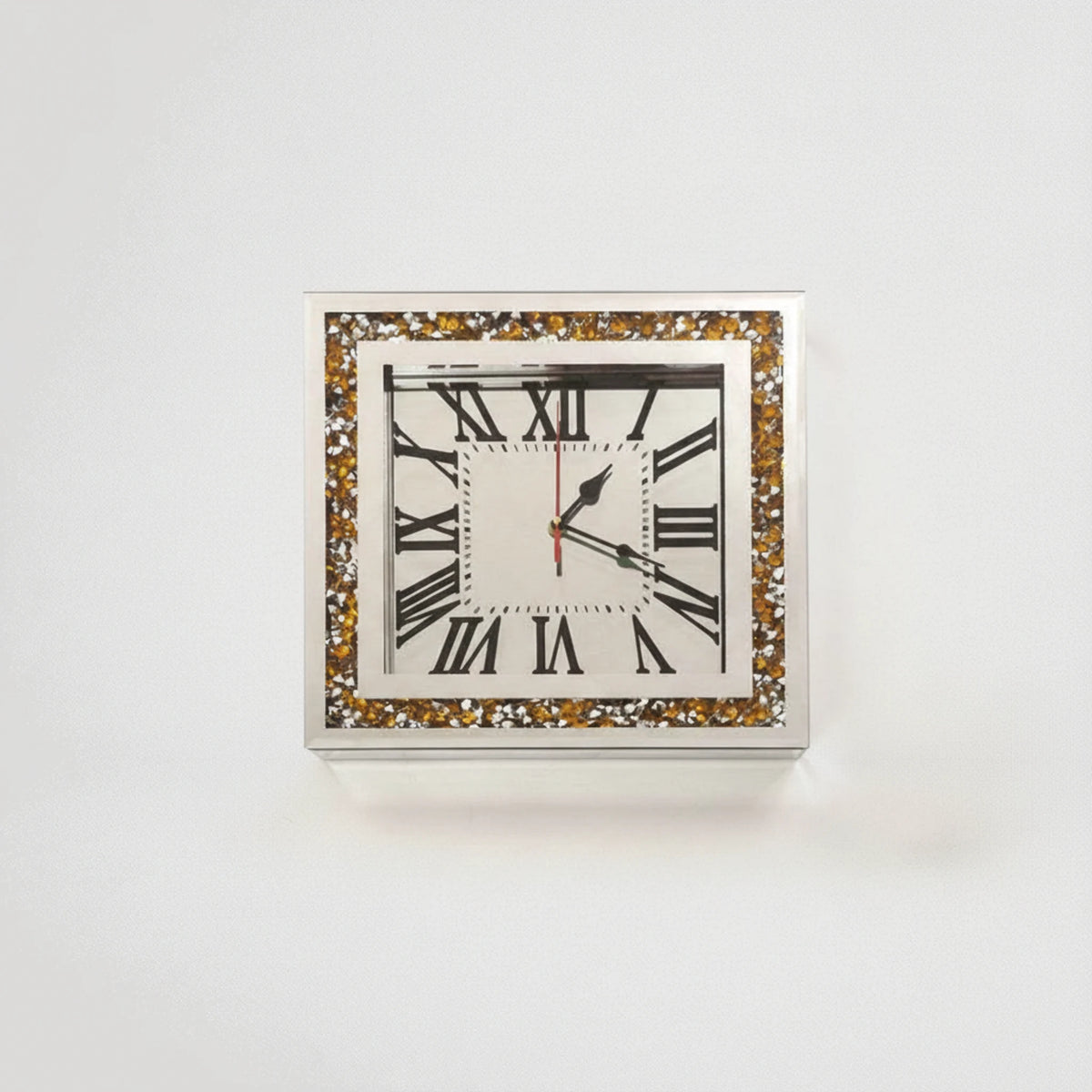 שעון קיר קריסטל מרובע 78765