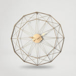 שעון קיר עכביש זהב 00233