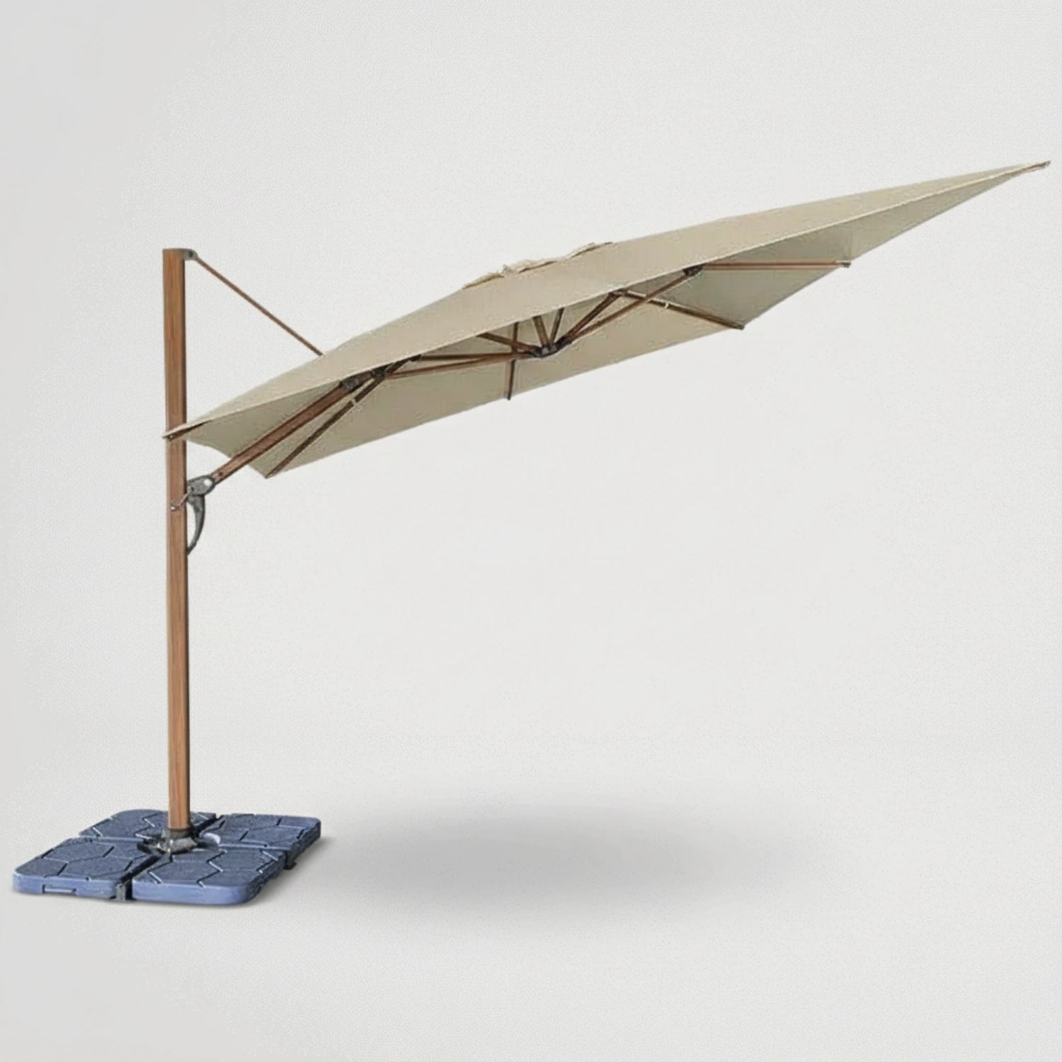 שמשיה דגם סקיי 2 -דמוי עץ 3×4 מטר