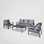 אפור כהה BORDEAUX מערכת ישיבה תלת דגם