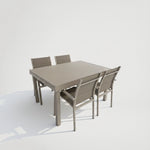 שולחן גינה נפתח 100% אלומיניום 135*100