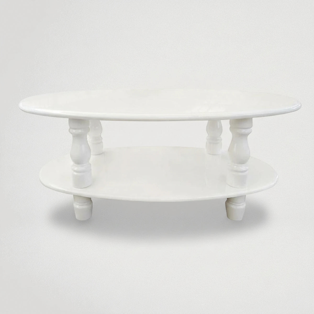 שולחן דו משטחי צבע לבן