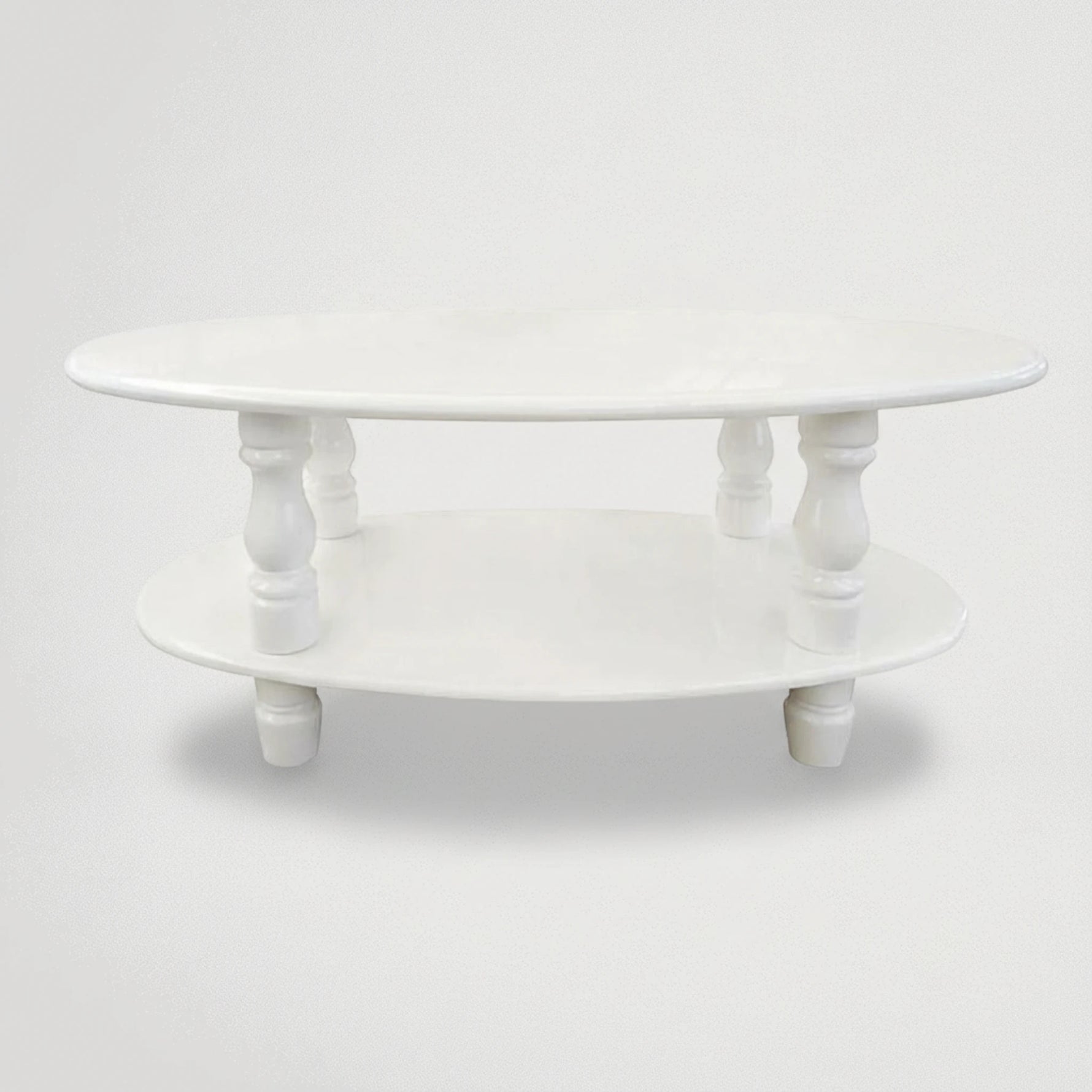 שולחן דו משטחי צבע לבן