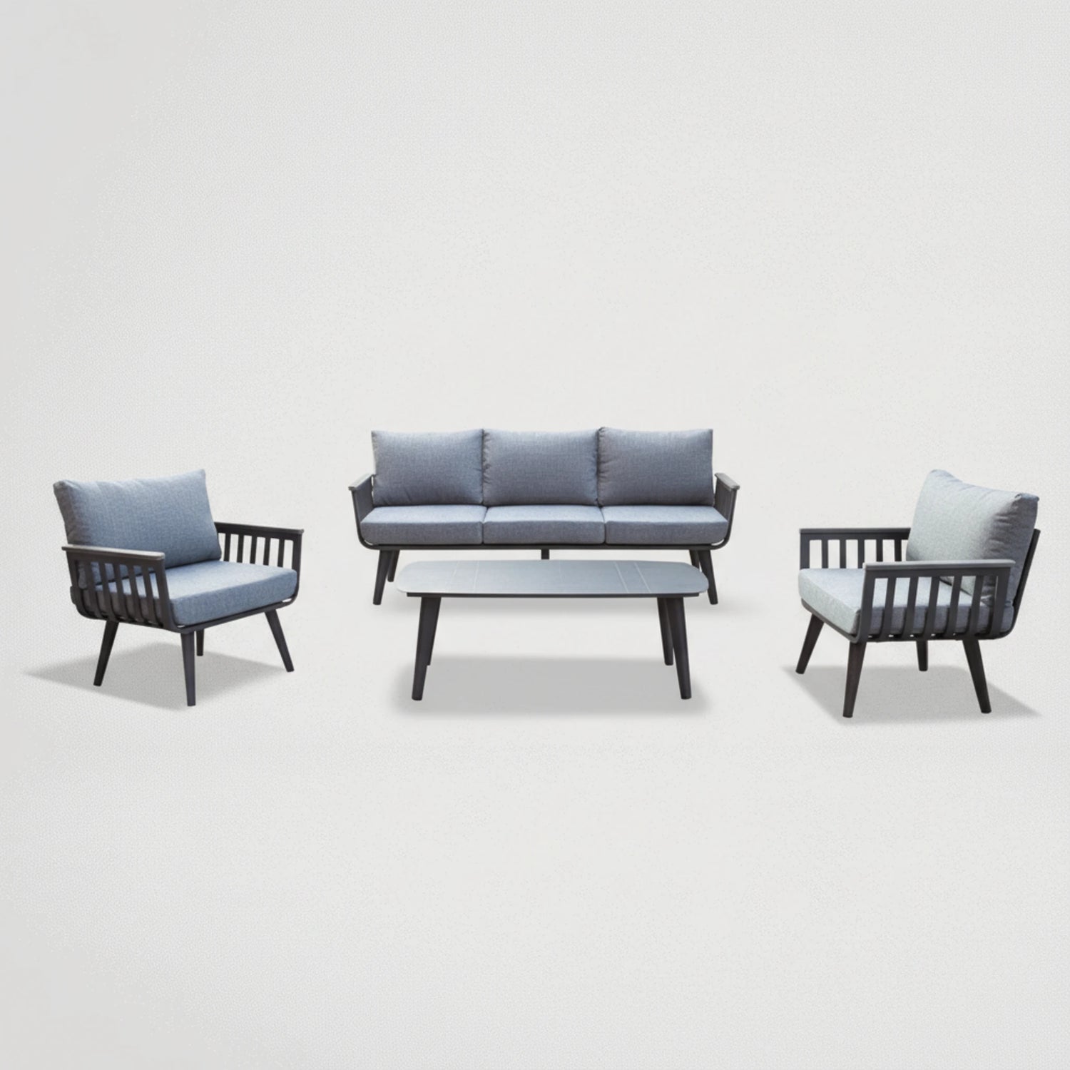 747 סט אלומיניום תלת מושבי