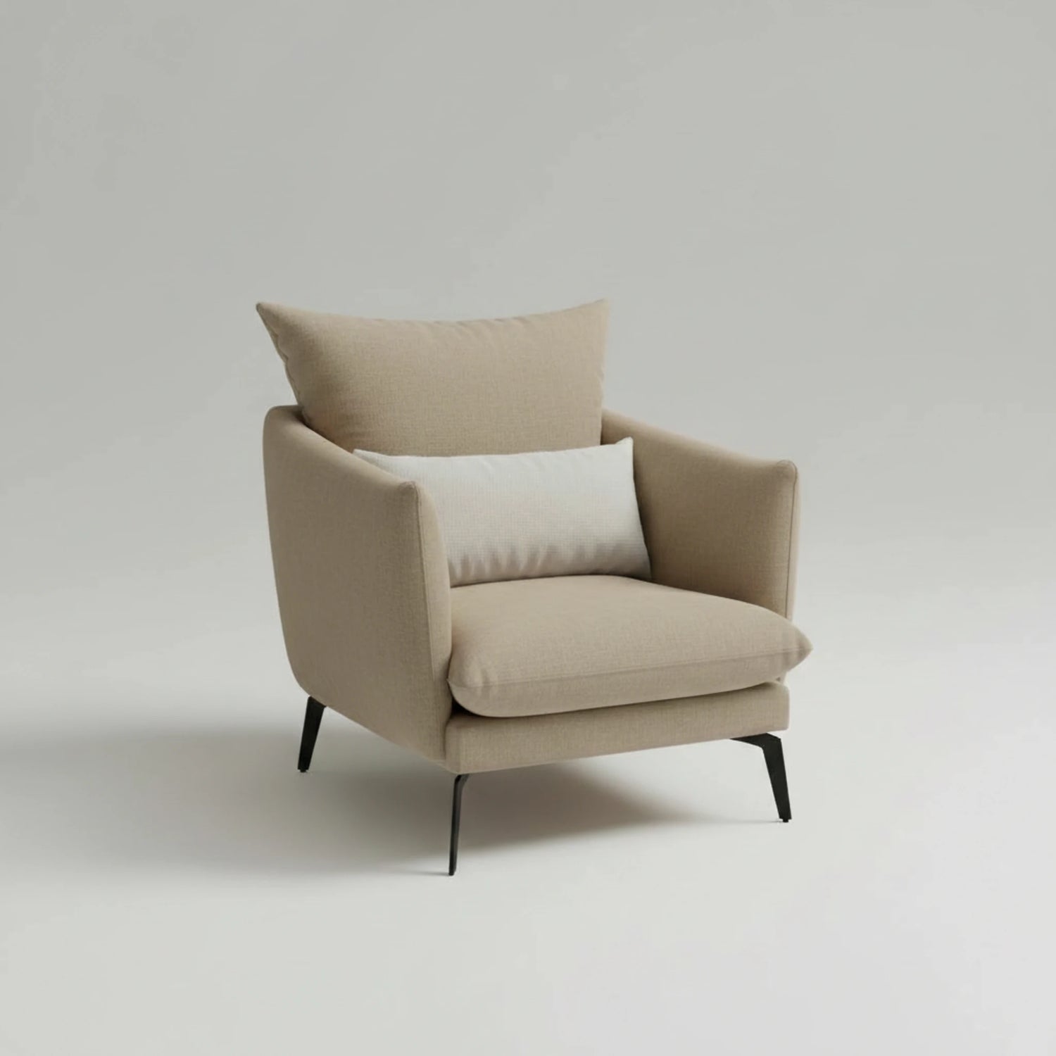 כורסת יחיד גוון חום מתצוגה