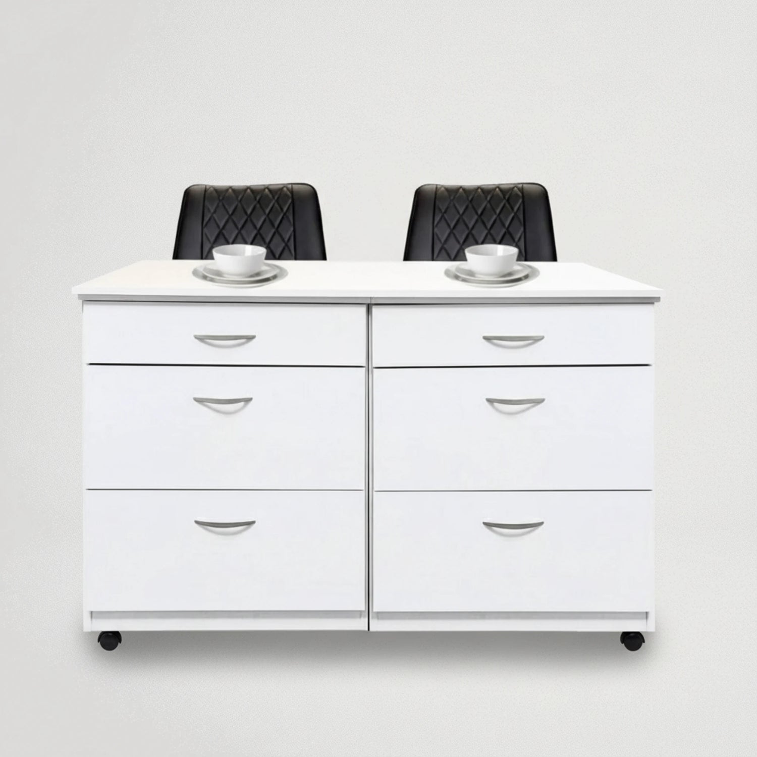 אי למטבח על גלגלים עם מגירות מדלן 695