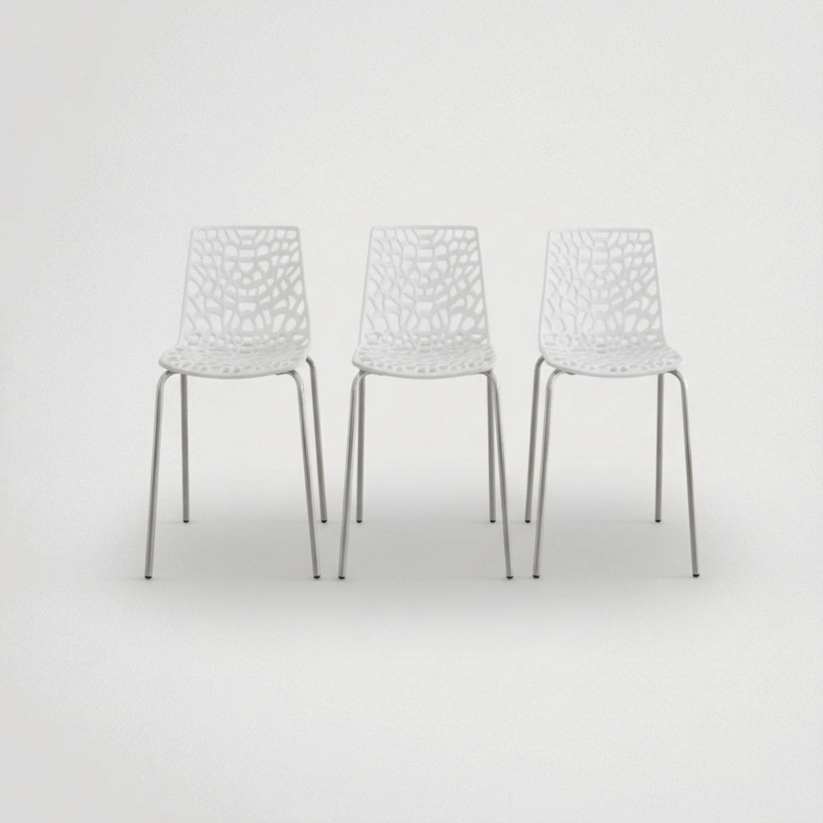 כיסא בר שלד ניקל מושב פלסטיק 2078(פוליקרבונט)