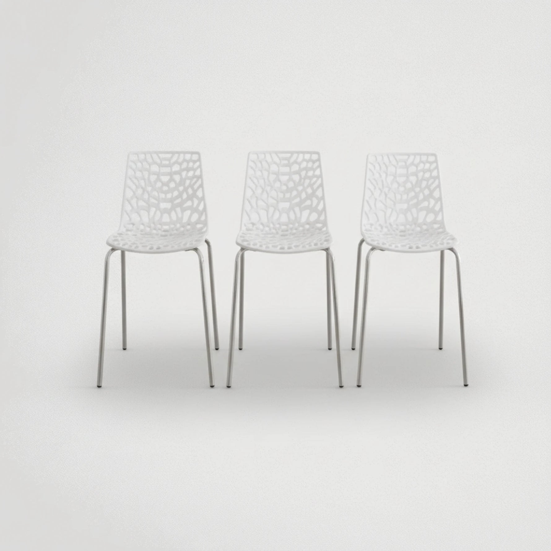 כיסא בר שלד ניקל מושב פלסטיק 2078(פוליקרבונט)