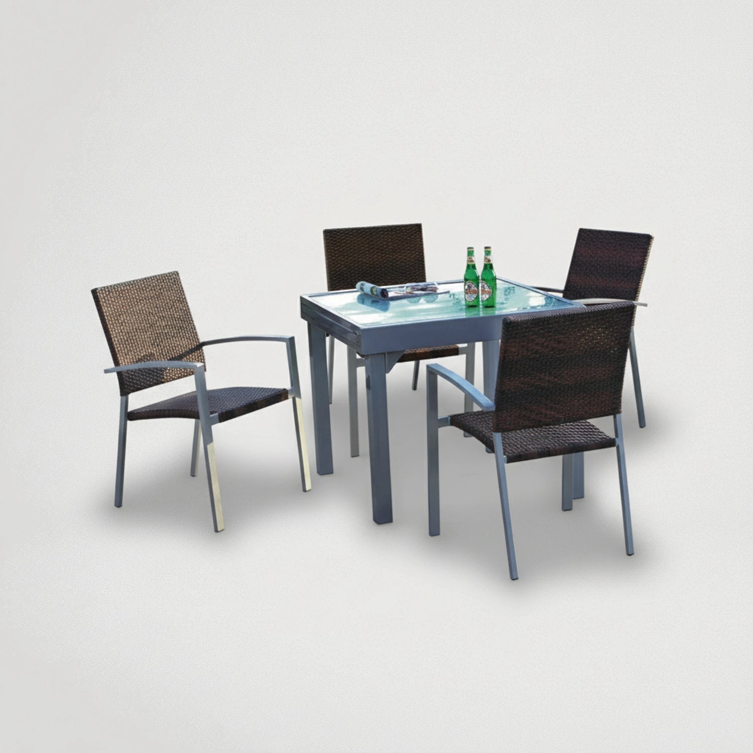 דגם ריהוט גן שולחן נפתח 90/180