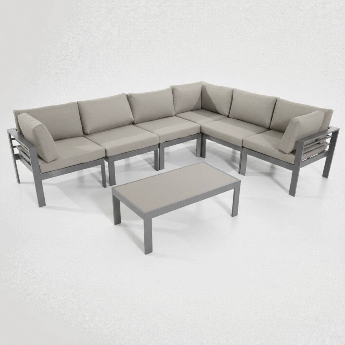 סט גינה סלון אלומיניום  מודולרי 34678