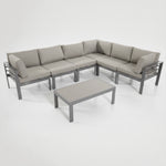 סט גינה סלון אלומיניום  מודולרי 34678