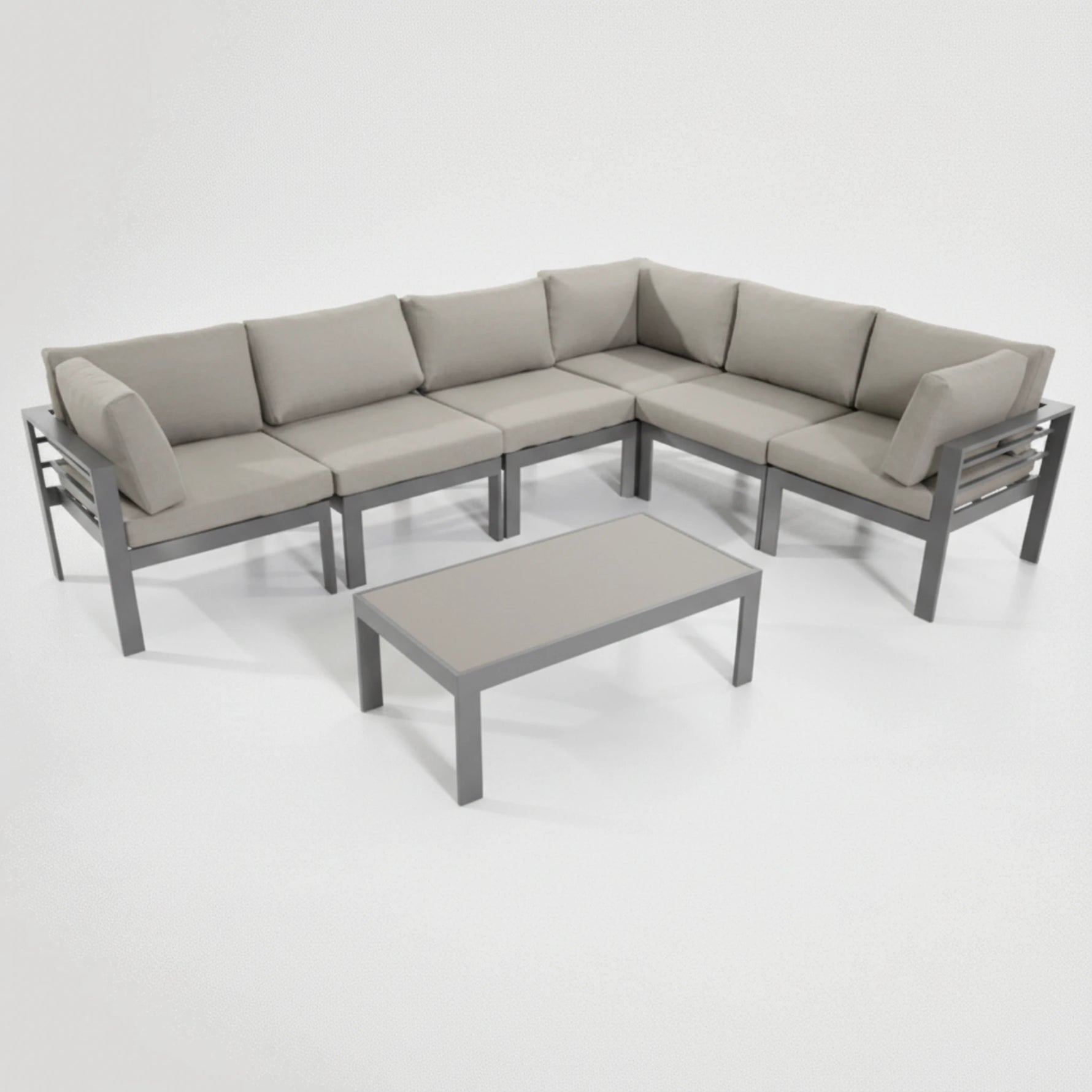 סט גינה סלון אלומיניום  מודולרי 34678