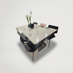 שולחן קרמי דמוי שיש 1.6 נפתח מתצוגה