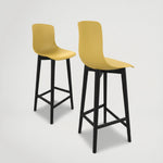 כיסא בר מפלסטיק עם רגל עץ איכותי נוח יציב ויפה 7004