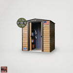 מחסן גינה ממתכת דמוי עץ, 45817