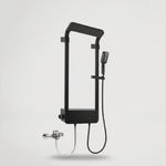 מוט דוש שחור+ראש רחב