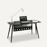 שולחן מחשב זכוכית 160*70 לא כולל שלוחה דגם 7748