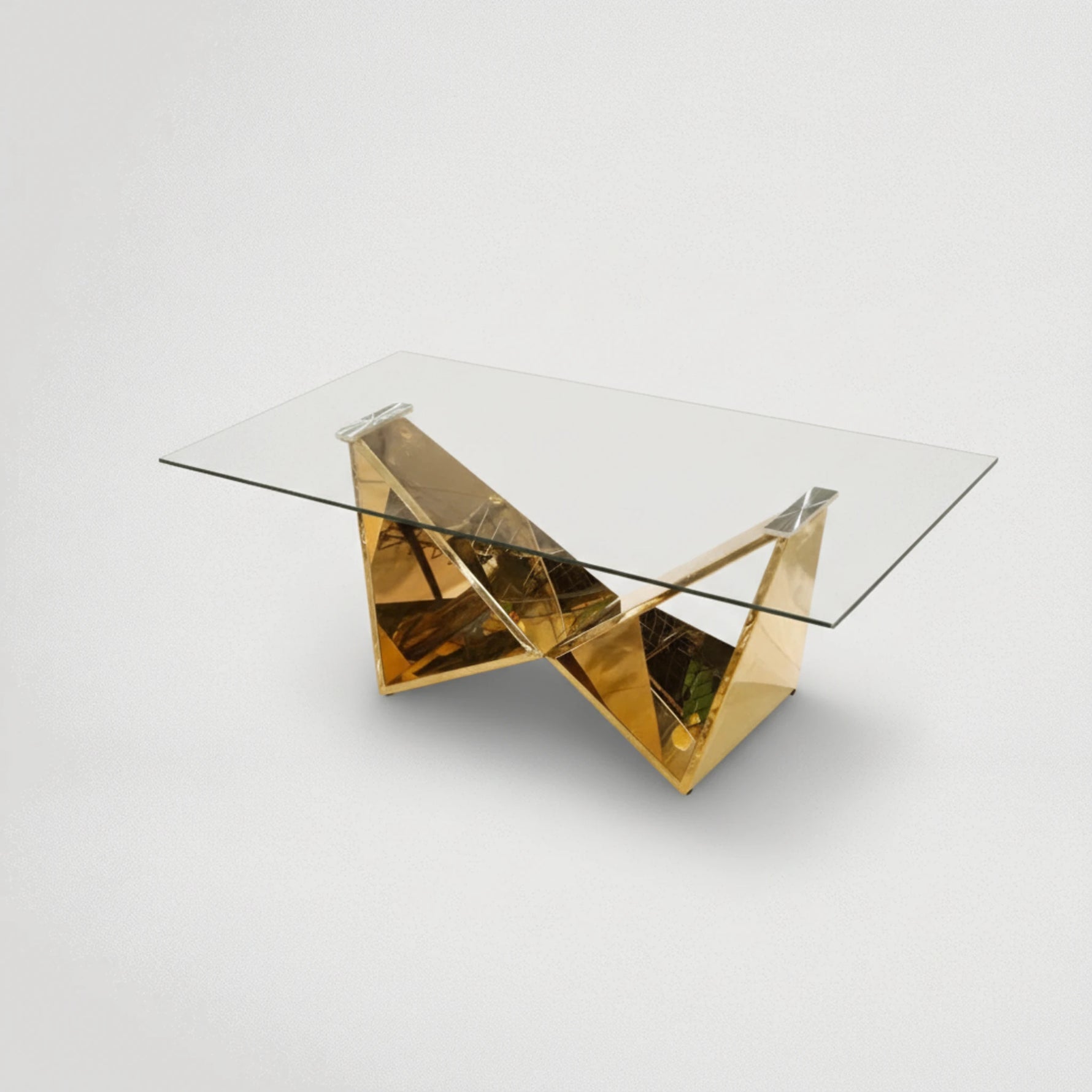 שולחן זכוכית נירוסטה דגם 7773