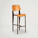 כיסא בר מעץ בשילוב במתכת 56767