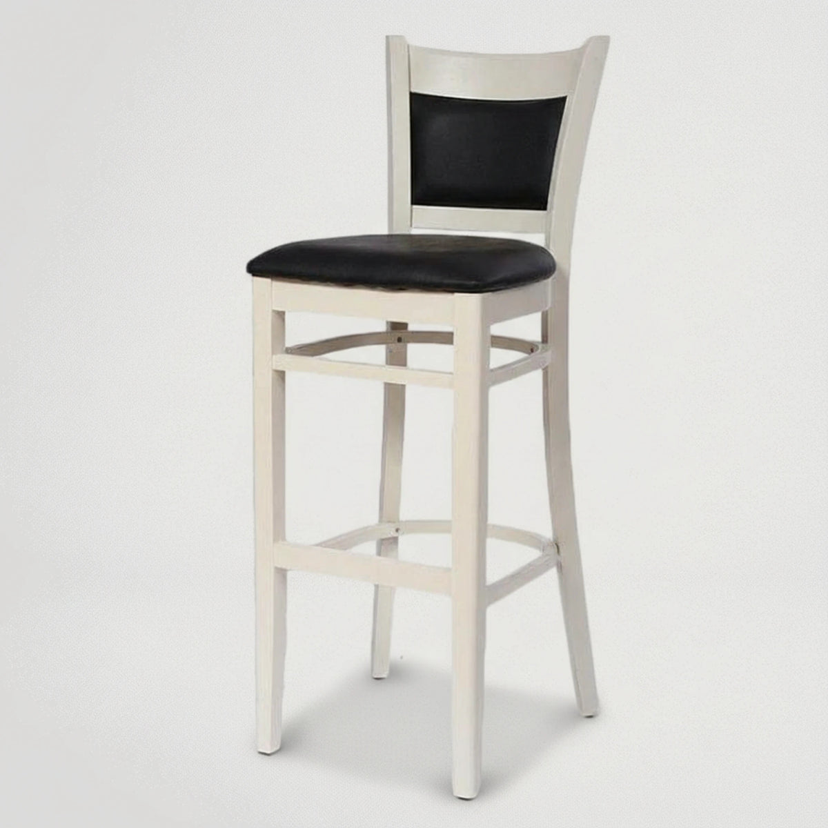 כסא בר עץ לבן 899475